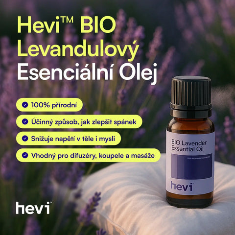 Hevi™ BIO Levandulový Esenciální Olej 10ml