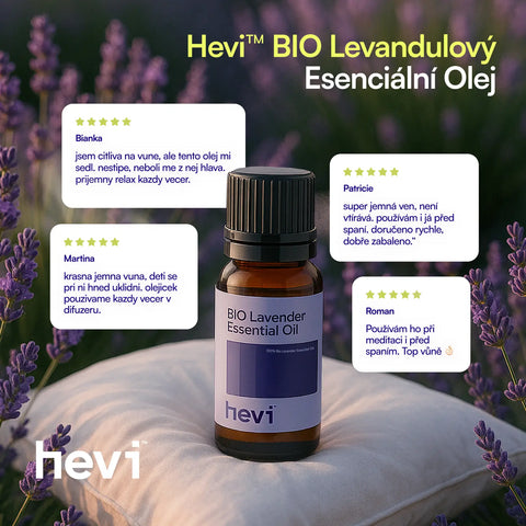 Hevi™ BIO Levandulový Esenciální Olej 10ml