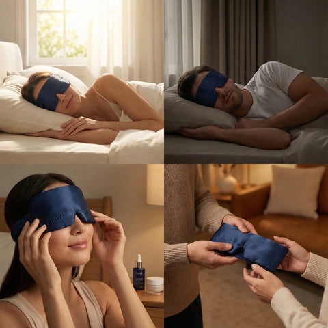 Hevi™ Hedvábná maska na spaní