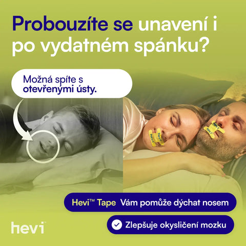 Benefity pásky na ústa Hevi™ Tape