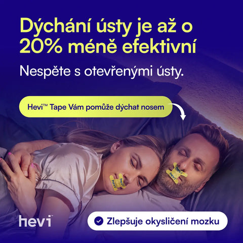 Jak funguje páska na ústa Hevi™ Tape