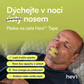 Nalepení pásky na ústa Hevi™ Tape před spáním